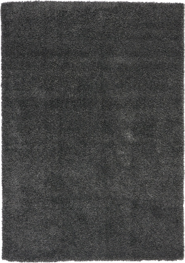 HomeRoots 7' Gray Shag Area Rug - Plush, Stain-Resistant, Soft Pile for Modern Interiors and Cozy Spaces 7' X 10' 556116