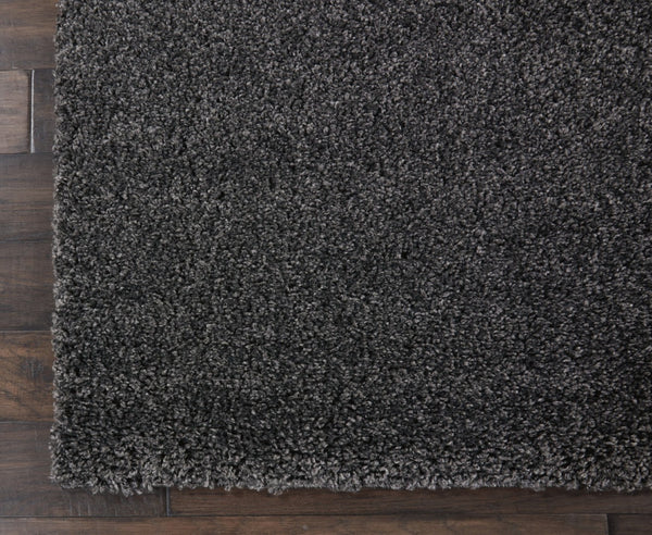 HomeRoots 7' Gray Shag Area Rug - Plush, Stain-Resistant, Soft Pile for Modern Interiors and Cozy Spaces 7' X 10' 556116