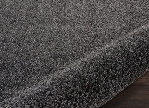 HomeRoots 7' Gray Shag Area Rug - Plush, Stain-Resistant, Soft Pile for Modern Interiors and Cozy Spaces 7' X 10' 556116
