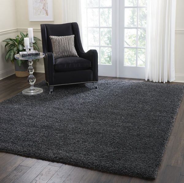 Homeroots 8' X 10' Gray Shag Area Rug  Polypropylene 556117