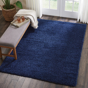 Homeroots 5' X 7' Blue Shag Area Rug  Polypropylene 556120