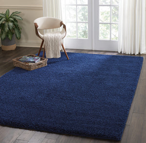 Homeroots 7' X 10' Blue Shag Area Rug  Polypropylene 556121