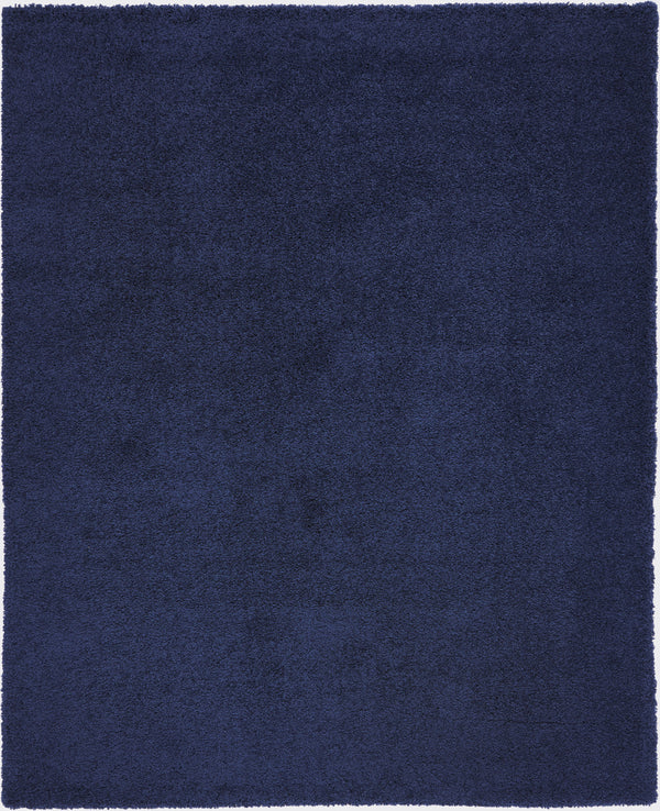 Homeroots 8' X 10' Blue Shag Area Rug  Polypropylene 556122