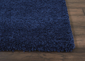 HomeRoots 8' Blue Shag Area Rug – Luxurious Plush Comfort for Modern Spaces, Stain-Resistant & Versatile Design 8' X 10' 556122