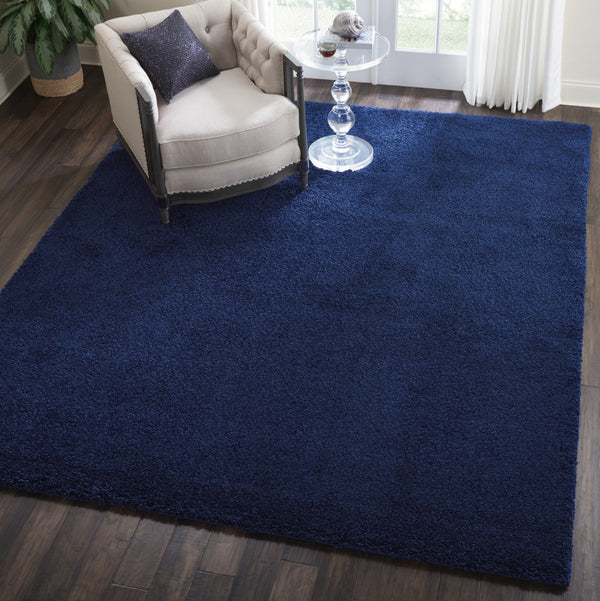 Homeroots 8' X 10' Blue Shag Area Rug  Polypropylene 556122