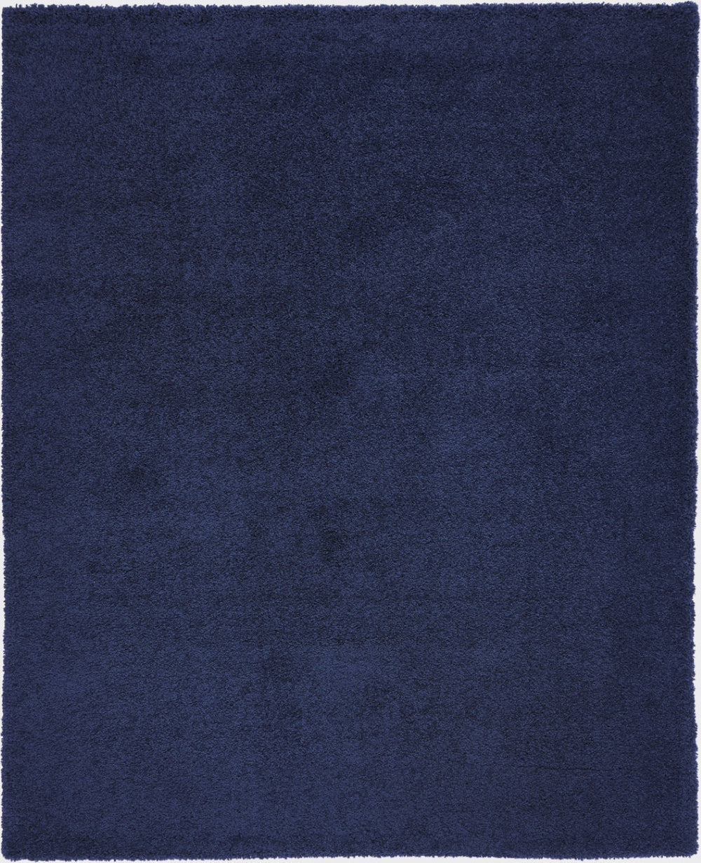 HomeRoots 8' Blue Shag Area Rug – Luxurious Plush Comfort for Modern Spaces, Stain-Resistant & Versatile Design 8' X 10' 556122