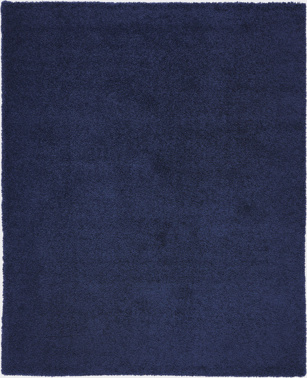 Homeroots 8' X 10' Blue Shag Area Rug  Polypropylene 556122