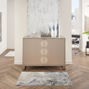 Homeroots 3' X 5' Gray Beige And Ivory Abstract Area Rug  Polyester 556150