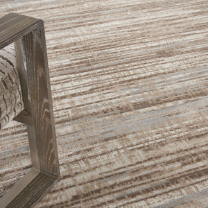 HomeRoots 9' Ivory and Gray Abstract Area Rug - Durable Non-Skid Design Perfect for High-Traffic Spaces 8' X 10' 556194