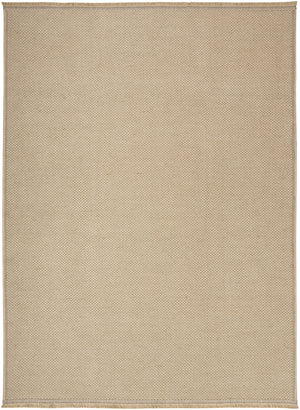 Homeroots 5' Natural Flatweave Non-skid Area Rug With Fringe - Durable Jute, Cotton & Polyester, Modern Accent  Jute,Cotton,Polyester 556236