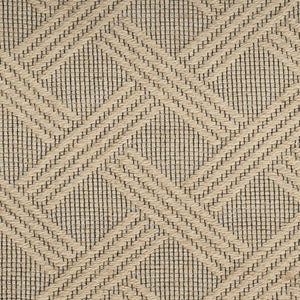 Homeroots 8' X 10' Natural Geometric Flatweave Rug With Fringe - Durable, Stylish, And Non-slip For Any Room  Jute,Cotton,Polyester 556242