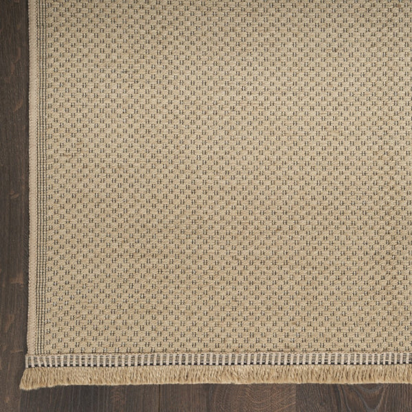 HomeRoots 8' Natural Flatweave Area Rug with Fringe - Durable, Stylish Design for Modern and Rustic Spaces 8' X 10' 556245