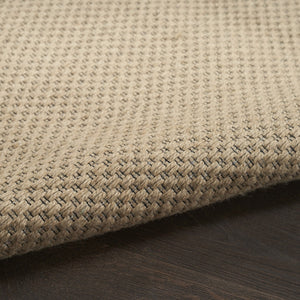 HomeRoots 8' Natural Flatweave Area Rug with Fringe - Durable, Stylish Design for Modern and Rustic Spaces 8' X 10' 556245