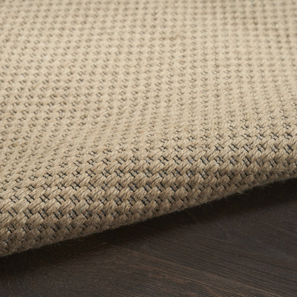 HomeRoots 8' Natural Flatweave Area Rug with Fringe - Durable, Stylish Design for Modern and Rustic Spaces 8' X 10' 556245