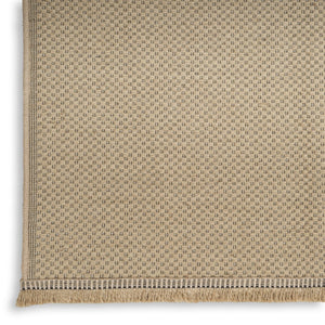 HomeRoots 8' Natural Flatweave Area Rug with Fringe - Durable, Stylish Design for Modern and Rustic Spaces 8' X 10' 556245