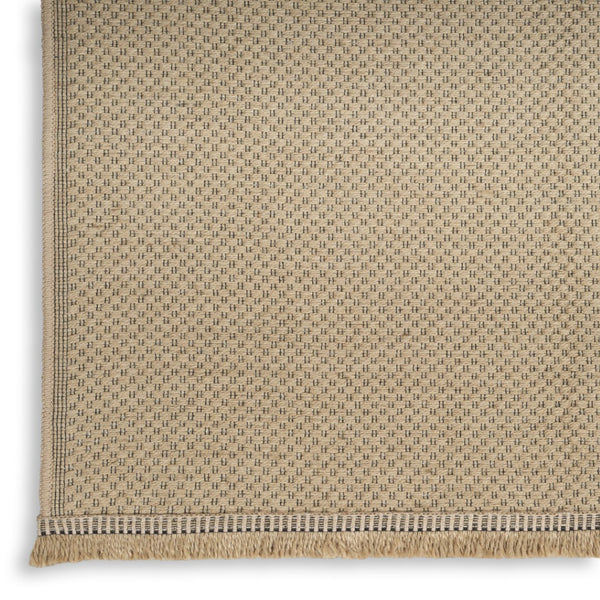 HomeRoots 8' Natural Flatweave Area Rug with Fringe - Durable, Stylish Design for Modern and Rustic Spaces 8' X 10' 556245