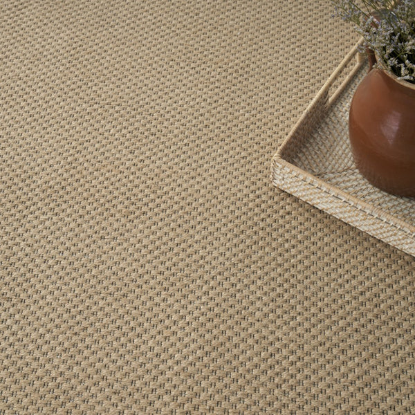 HomeRoots 8' Natural Flatweave Area Rug with Fringe - Durable, Stylish Design for Modern and Rustic Spaces 8' X 10' 556245