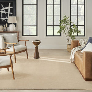 HomeRoots 8' Natural Flatweave Area Rug with Fringe - Durable, Stylish Design for Modern and Rustic Spaces 8' X 10' 556245