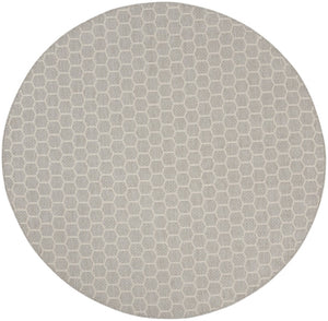 HomeRoots 8' Gray and Ivory Geometric Area Rug - Stylish Indoor/Outdoor Design for Modern Living Spaces 556324
