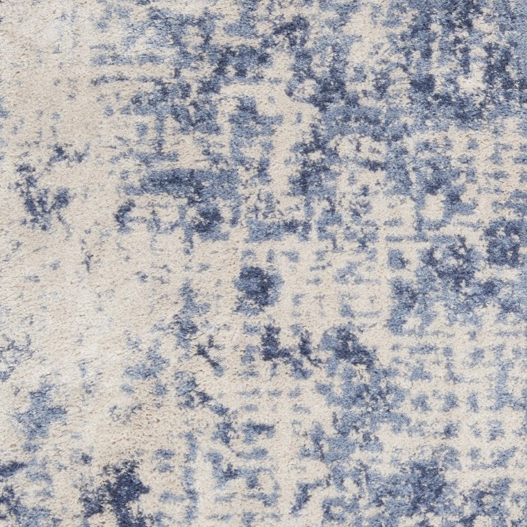 HomeRoots Abstract Power Loomed Polypropylene Area Rug with Soft Pile for Modern Living Room Decor 4' x 6' 556363