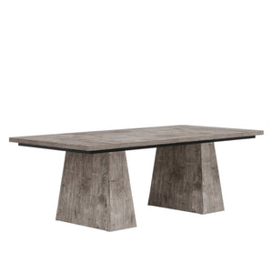 English Elm Office Executive Desk Solid Wood Dual Pedestal 63 Inch Wide Contemporary Workspace T3971P461004