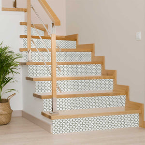 Homeroots 12" Removable Peel And Stick Sage Gray Fleur Tiles - Transform Your Space With Stylish Décor! 12" X 12" Vinyl 556389