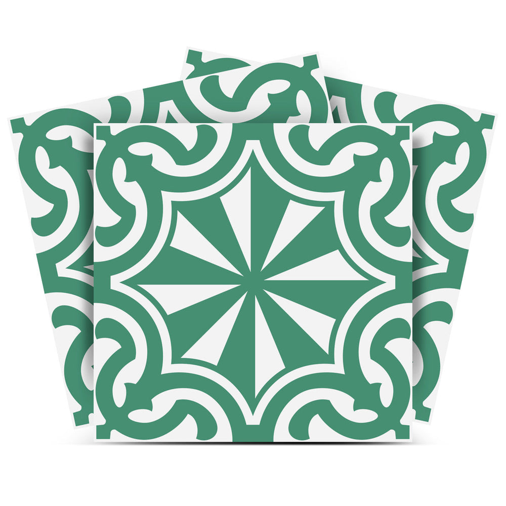 Homeroots 12" Glenda Sage Removable Peel And Stick Tiles - Colorful 24-count Stickers For Easy Home Makeover 12" X 12" Vinyl 556390