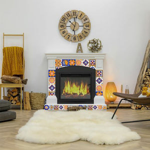 Homeroots 12" Blue And Gold Celestial Mosaic Peel And Stick Tiles - Easy Removable Decor For Any Space! 12" X 12" Vinyl 556398