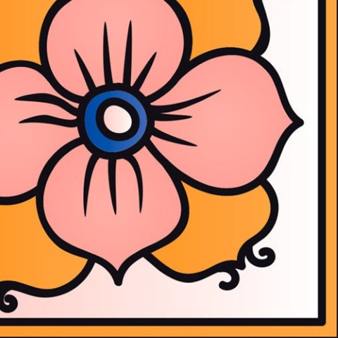 Homeroots 12" Blue Gold And Blush Mosaic Peel And Stick Tiles – Easy Removable Decor For Stylish Home Makeover 12" X 12" Vinyl 556400