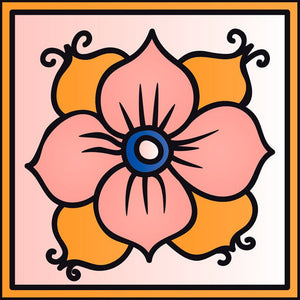 Homeroots 12" Blue Gold And Blush Mosaic Peel And Stick Tiles – Easy Removable Decor For Stylish Home Makeover 12" X 12" Vinyl 556400