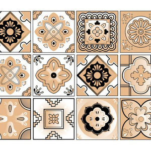 Homeroots 12" Shades Of Taupe Mosaic Peel And Stick Tiles - Easy, Removable Decor For Kitchens And Bathrooms 12" X 12" Vinyl 556402