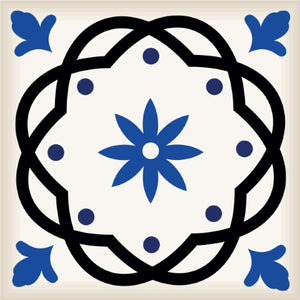 Homeroots 12" Vibrant Blue And Aqua Pop Mosaic Peel And Stick Tiles - Removable, Fun Design For Any Space! 12" X 12" Vinyl 556419