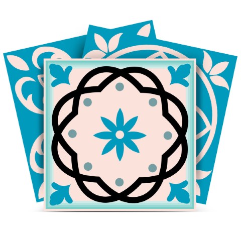 Homeroots 12" Sky Blue Mosaic Peel And Stick Tiles – Versatile, Removable Decor For Effortless Room Makeover 12" X 12" Vinyl 556424