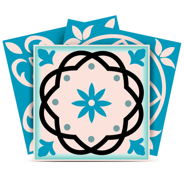 Homeroots 12" Sky Blue Mosaic Peel And Stick Tiles – Versatile, Removable Decor For Effortless Room Makeover 12" X 12" Vinyl 556424