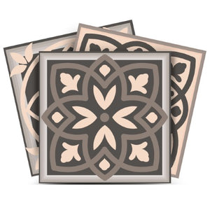 Homeroots 12" Espresso Brown Mosaic Peel And Stick Tiles - Easy, Removable Solutions For Stylish Home Makeovers! 12" X 12" Vinyl 556425