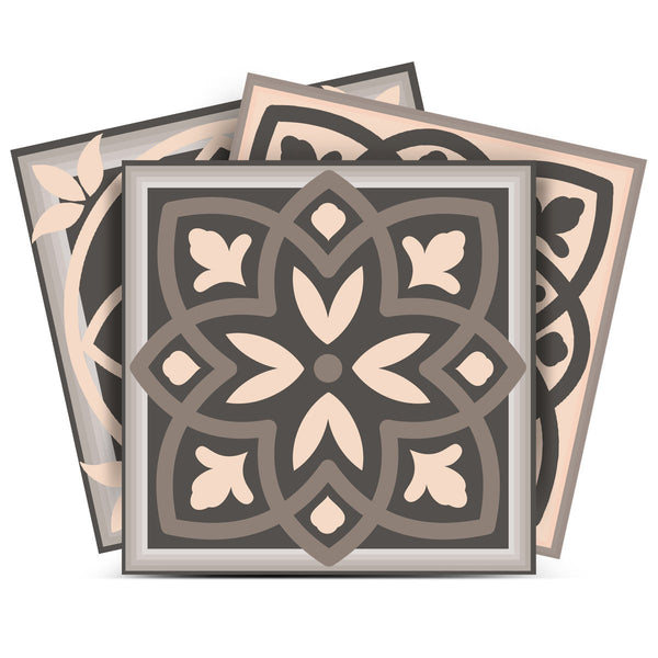 Homeroots 12" Espresso Brown Mosaic Peel And Stick Tiles - Easy, Removable Solutions For Stylish Home Makeovers! 12" X 12" Vinyl 556425