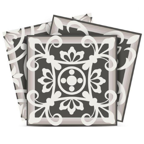 Homeroots 12" Wood Brown And White Mosaic Peel And Stick Tiles - Easy, Removable Decor For Any Space! 12" X 12" Vinyl 556429