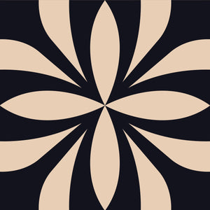 Homeroots 12" Intertwined Black And Cream Peel And Stick Tiles – Effortless Home Makeover For Any Space! 12" X 12" Vinyl 556435