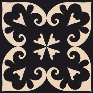 Homeroots 12" Peel And Stick Brown And Black The Sheep Removable Tiles For Effortless Home Makeovers 12" X 12" Vinyl 556436