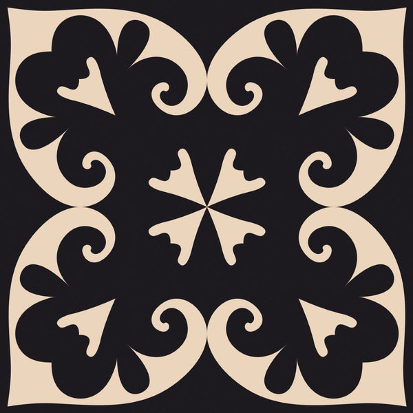 Homeroots 12" Peel And Stick Brown And Black The Sheep Removable Tiles For Effortless Home Makeovers 12" X 12" Vinyl 556436