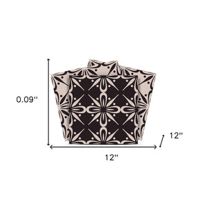 Homeroots 12" Clover Peel And Stick Removable Tiles - Stylish Gray And Black Design For Easy Home Makeovers 12" X 12" Vinyl 556439