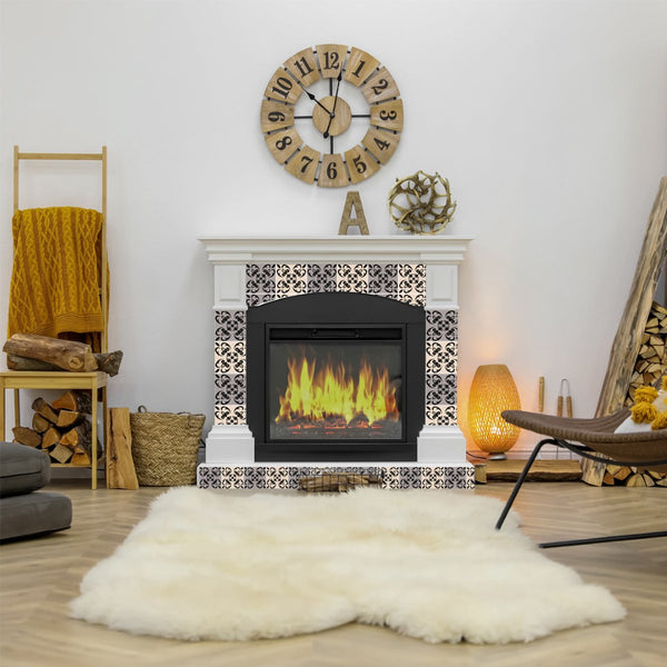 Homeroots 12" X 12" Light Grey And Cream Orchid Peel & Stick Tiles - Stylish, Removable Décor For Any Space! 12" X 12" Vinyl 556440