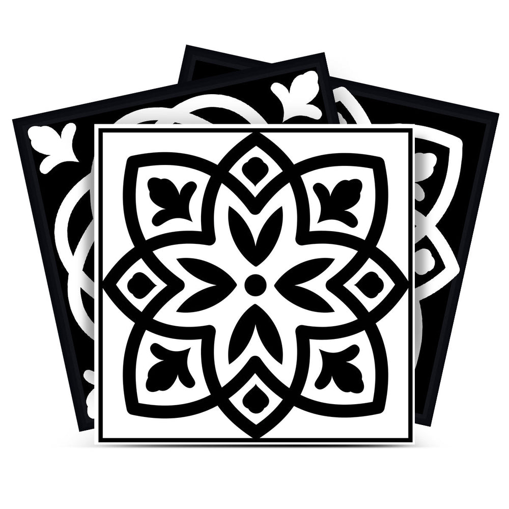 Homeroots 12" Night Sky Mosaic Peel And Stick Removable Tiles - Transform Any Space With Easy Style! 12" X 12" Vinyl 556442