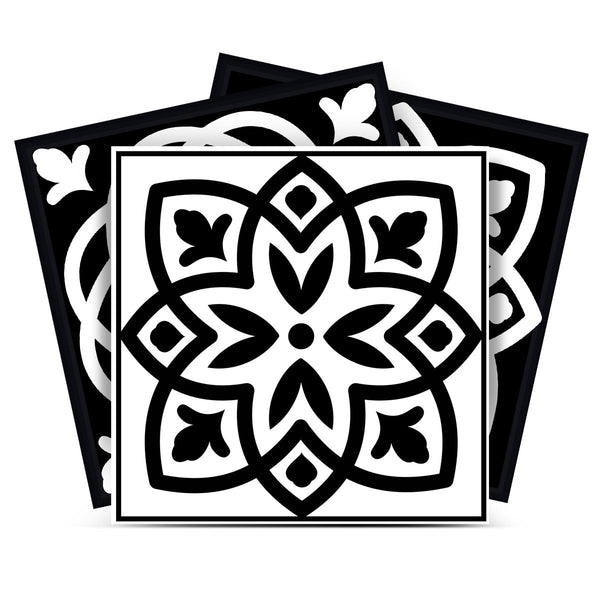 Homeroots 12" Night Sky Mosaic Peel And Stick Removable Tiles - Transform Any Space With Easy Style! 12" X 12" Vinyl 556442