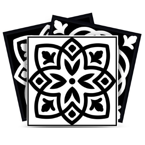 Homeroots 12" Night Sky Mosaic Peel And Stick Removable Tiles - Transform Any Space With Easy Style! 12" X 12" Vinyl 556442