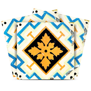 Homeroots 12" Gold Snowflake Peel And Stick Removable Tiles - Transform Your Space With Stylish Design! 12" X 12" Vinyl 556445