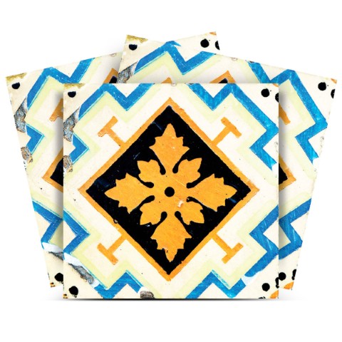 Homeroots 12" Gold Snowflake Peel And Stick Removable Tiles - Transform Your Space With Stylish Design! 12" X 12" Vinyl 556445