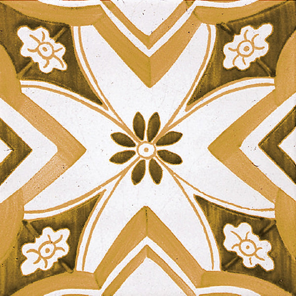 Homeroots 12" Brown And White Papaya Peel And Stick Removable Tiles For Easy Home Makeovers & Decor Fun 12" X 12" Vinyl 556447