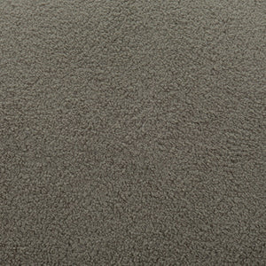 HomeRoots 30" Modern Faux Shearling Slipper Chair - Chic Khaki & Black Accent for Cozy Living Spaces & Offices 556452
