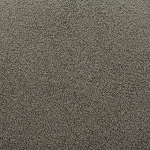 HomeRoots 30" Modern Faux Shearling Slipper Chair - Chic Khaki & Black Accent for Cozy Living Spaces & Offices 556452